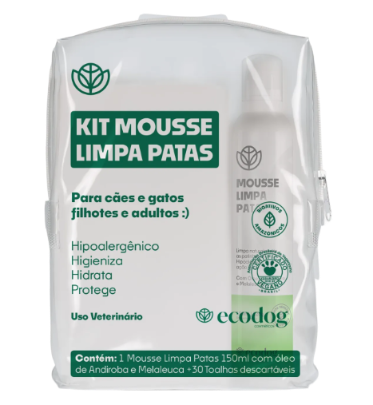 Kit Mousse Limpa Patas - Ecodog