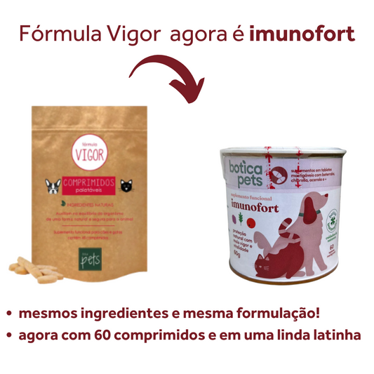 Suplementos em Comprimidos Mastigáveis - Fórmula Vigor (imunofort)