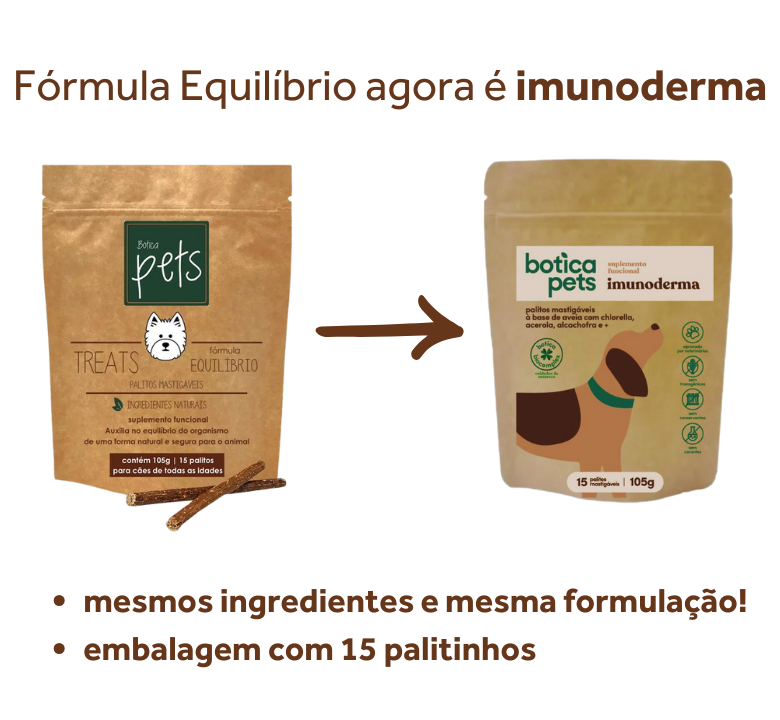 Suplementos em Palitos - Fórmula Equilíbrio/Imunoderma